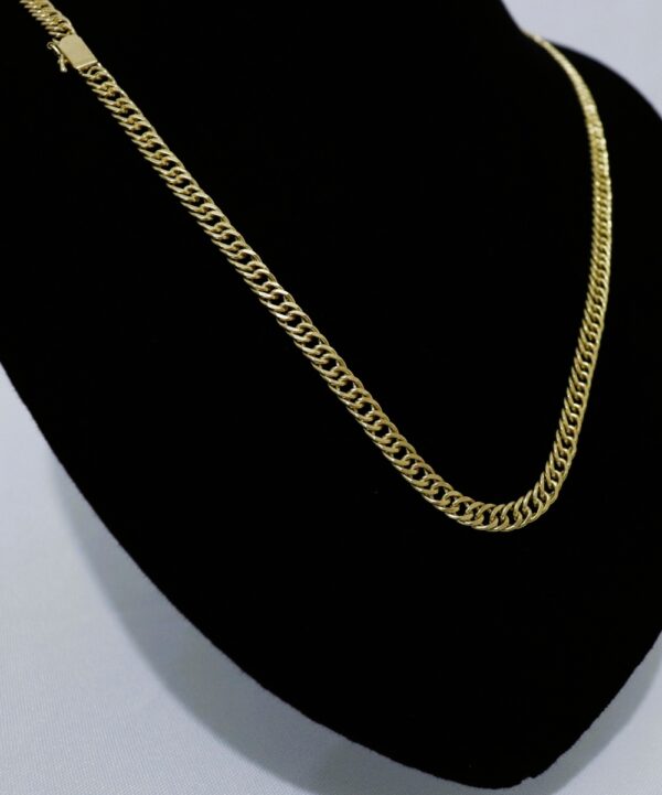 Corrente masculina Duplix de 5MM banhada a ouro 18k - Image 2