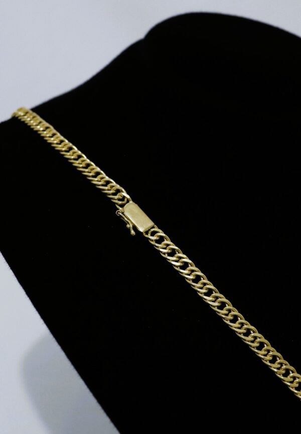 Corrente masculina Duplix de 5MM banhada a ouro 18k - Image 3